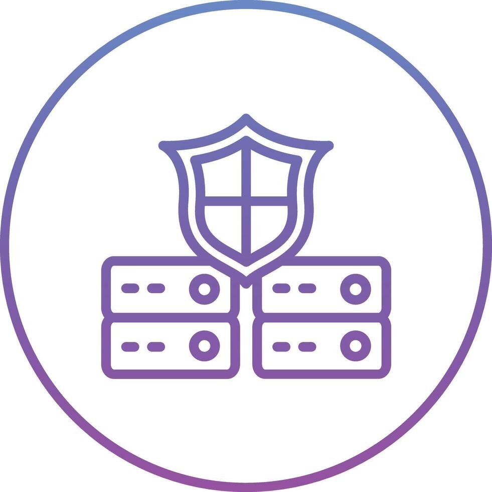Secure Database Vector Icon Vector Icon