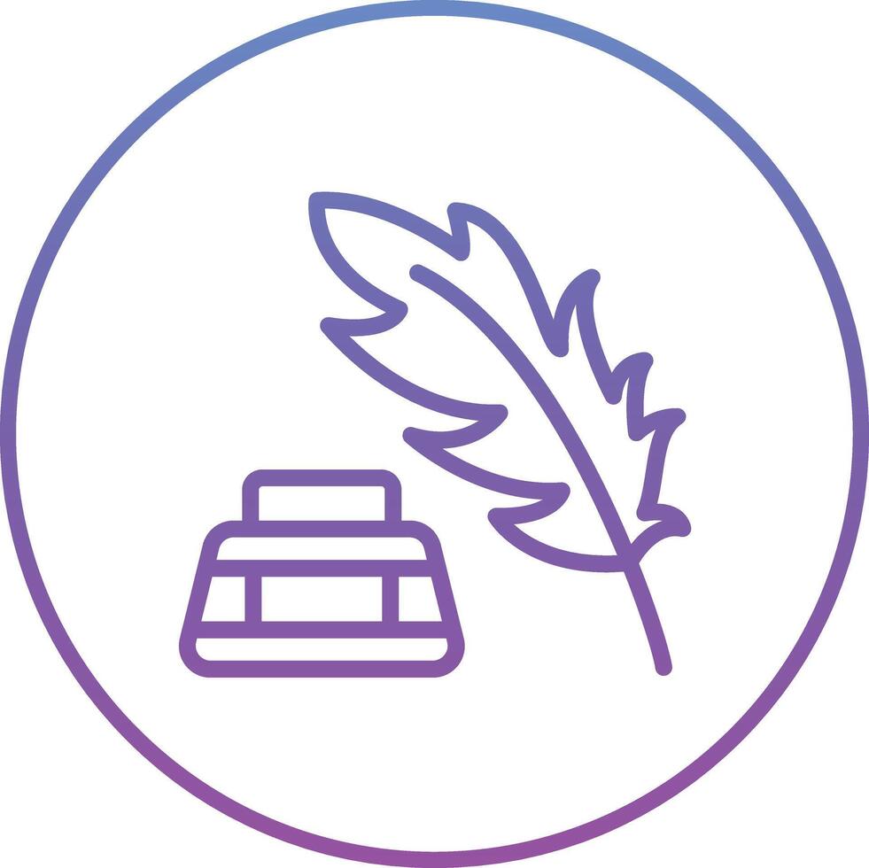 Feather Ink Vector Icon
