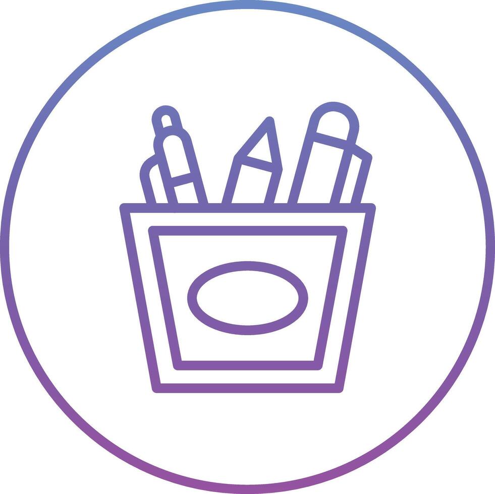 Pen Holder Vector Icon