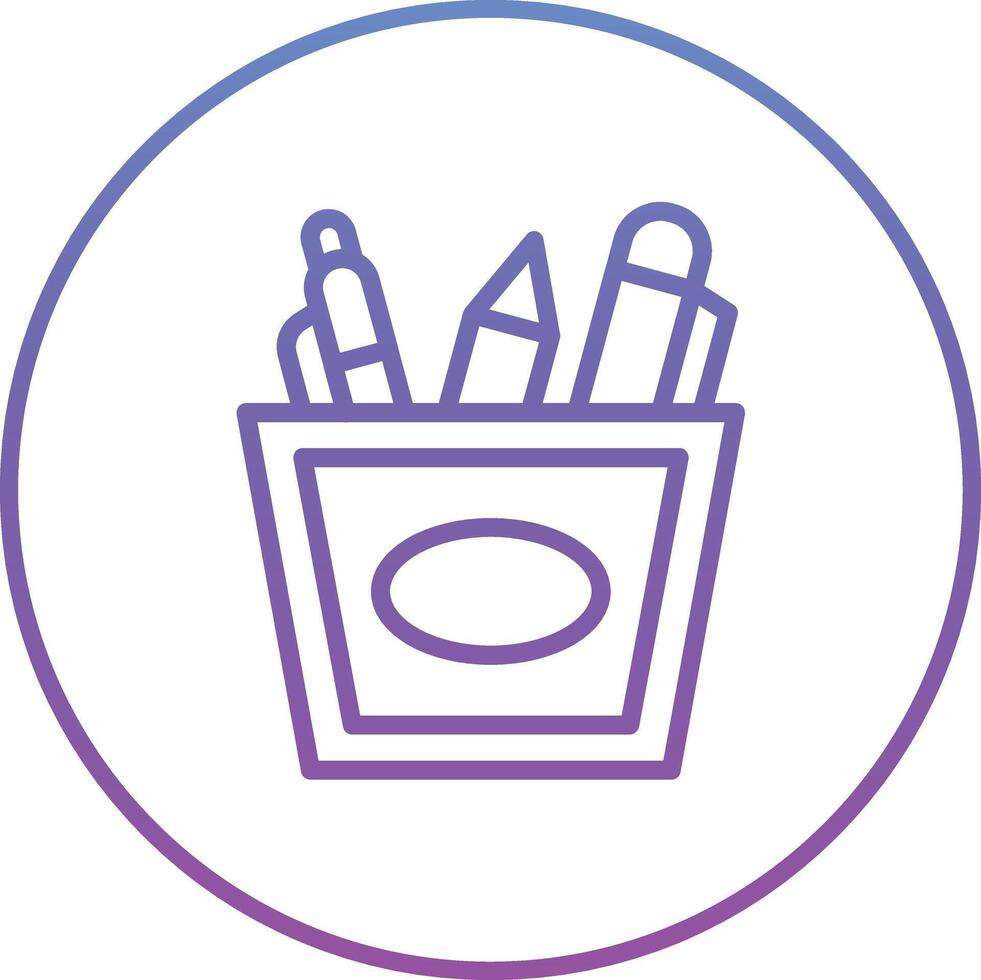 Pen Holder Vector Icon