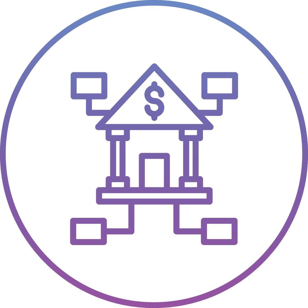 Banking Network Vector Icon