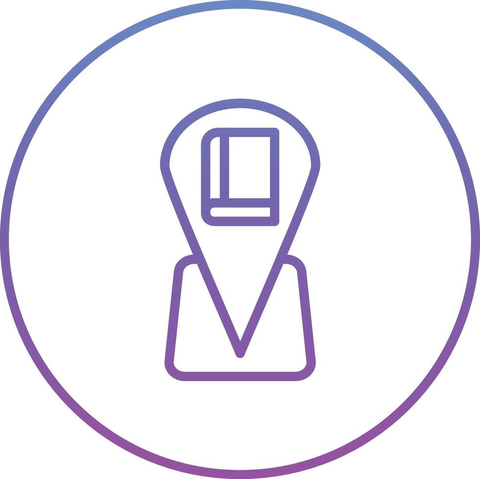 Library Location Vector Icon