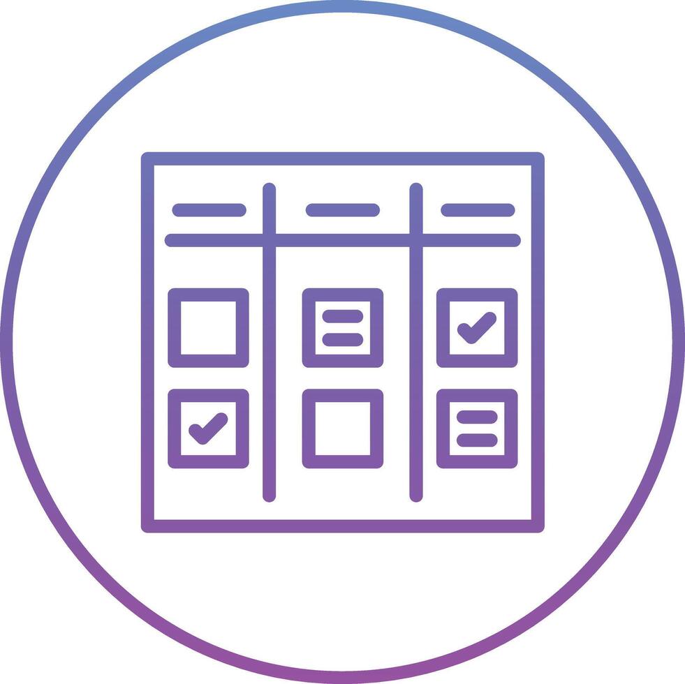 Agile Board Vector Icon