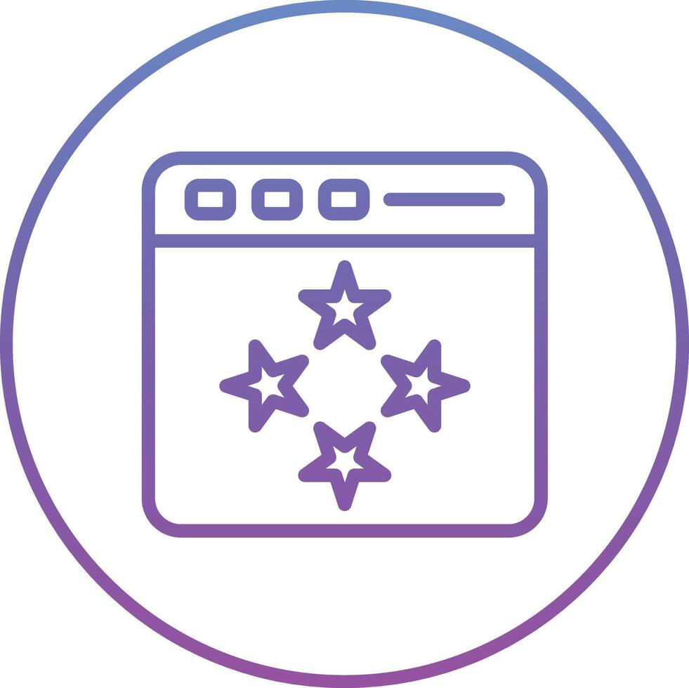 Page Rating Vector Icon