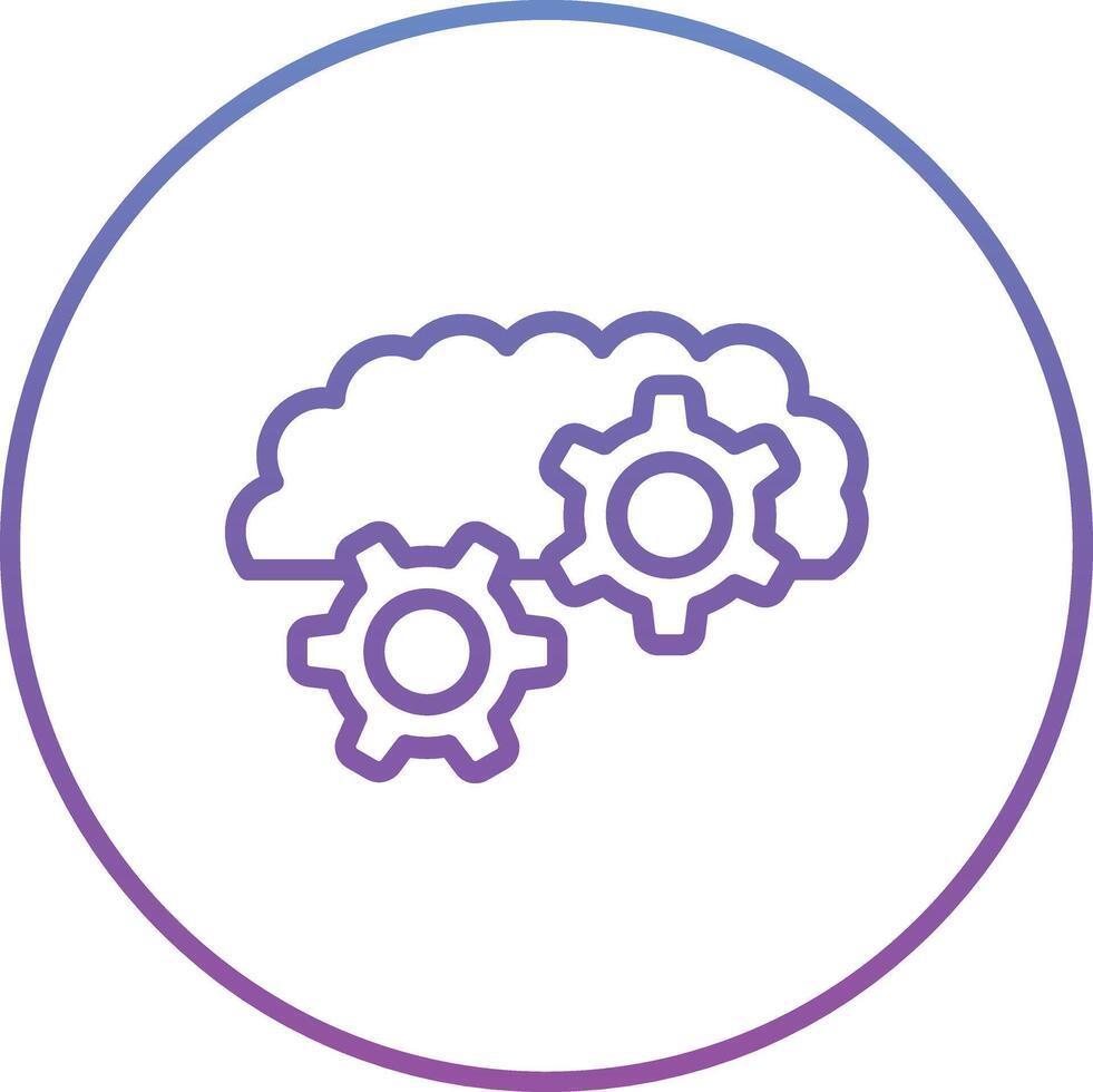 Cloud Settings Vector Icon