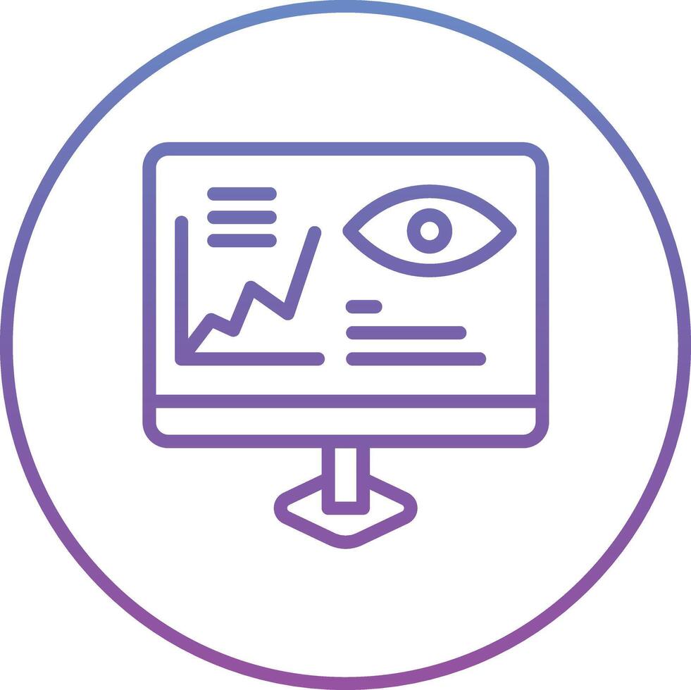 Monitoring Analytics Vector Icon