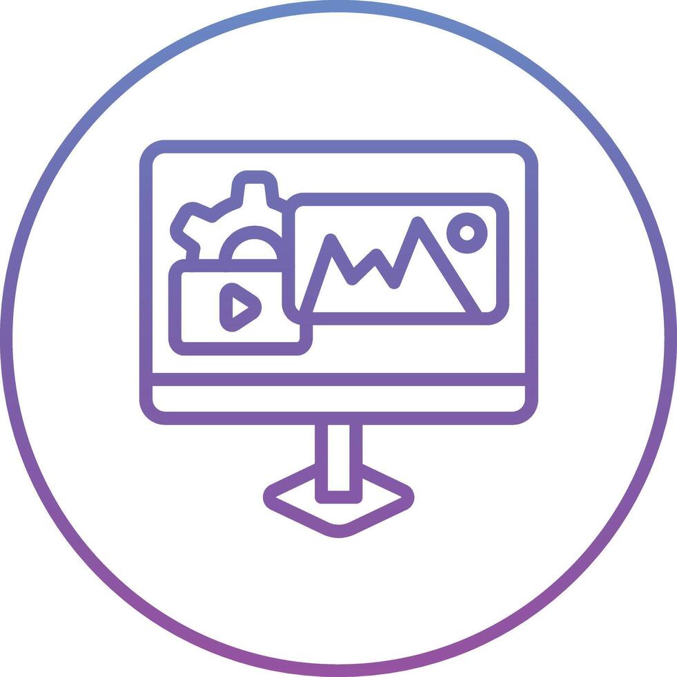 Content Management Vector Icon