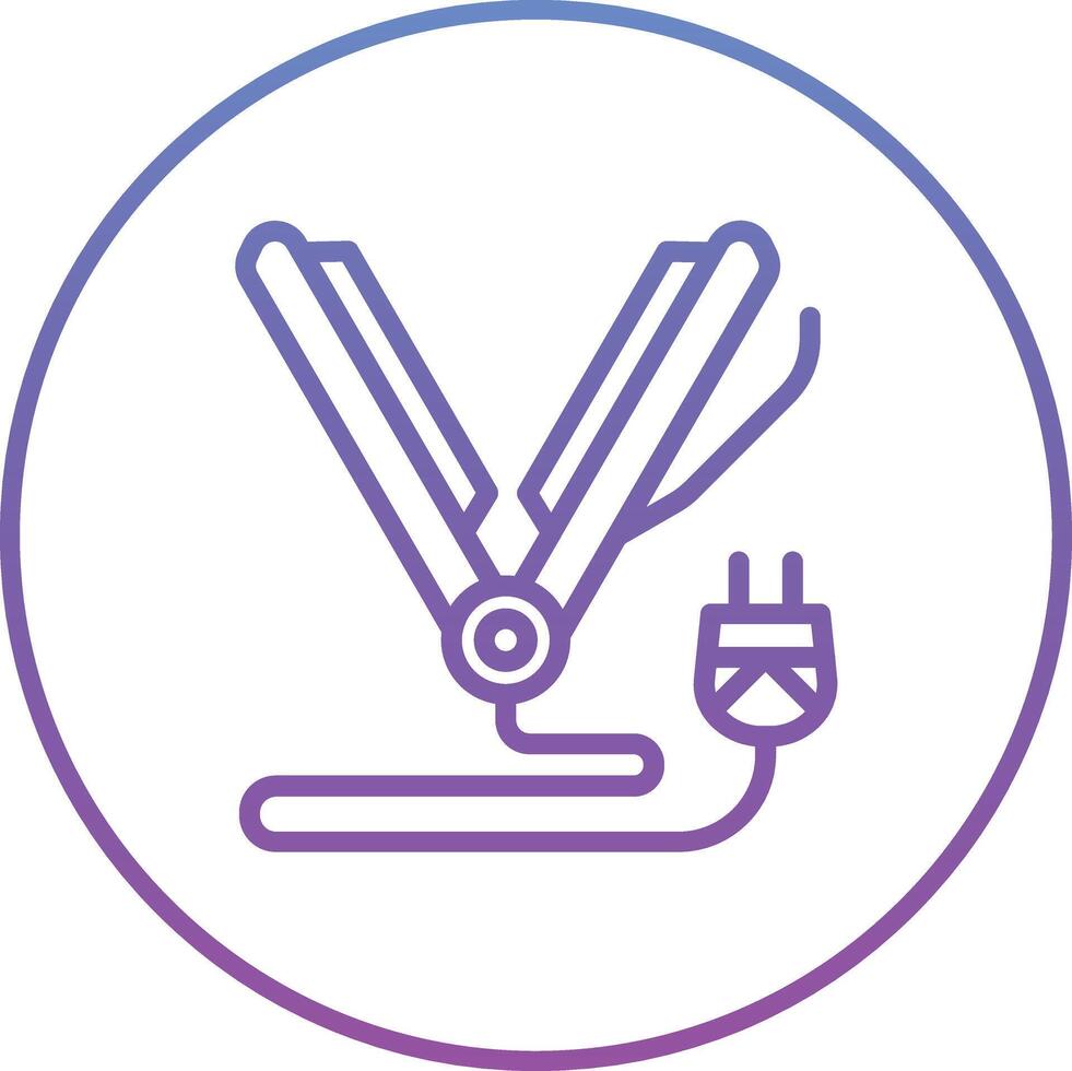 Hair Straightener Vector Icon