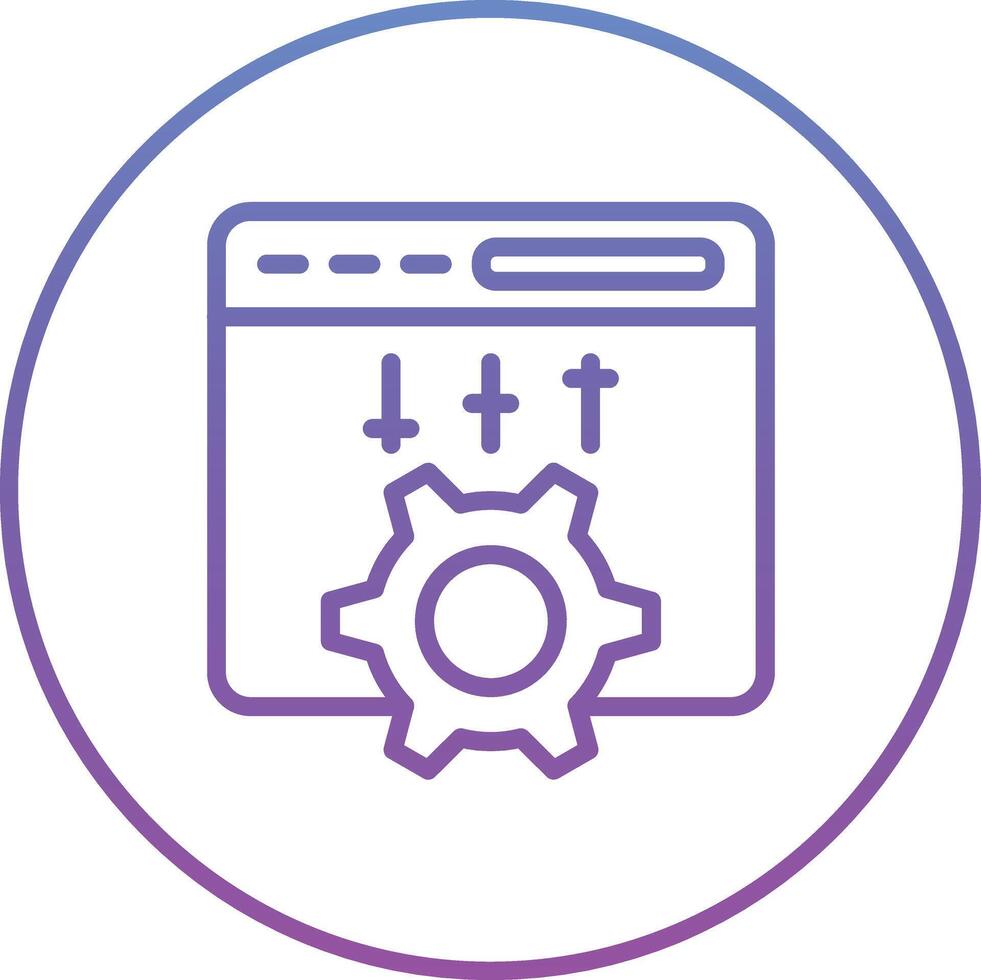 Computer Settings Vector Icon