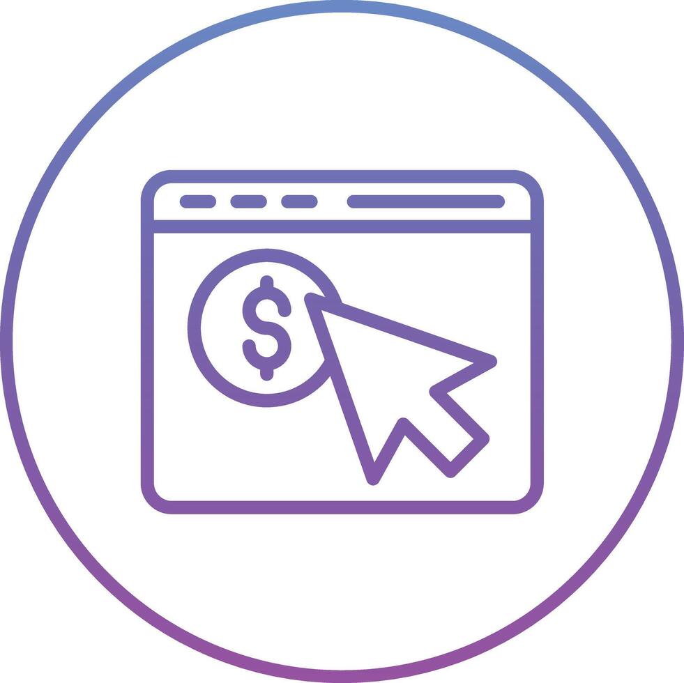 Pay Per Click Vector Icon