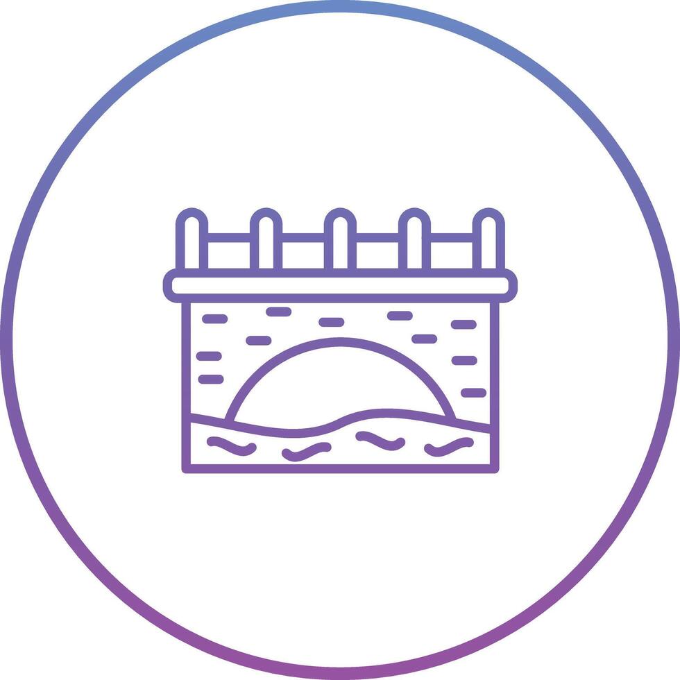 Water Bridge Vector Icon