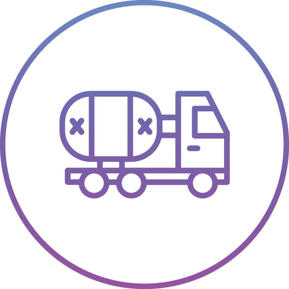 Oil Tanker Vector Icon