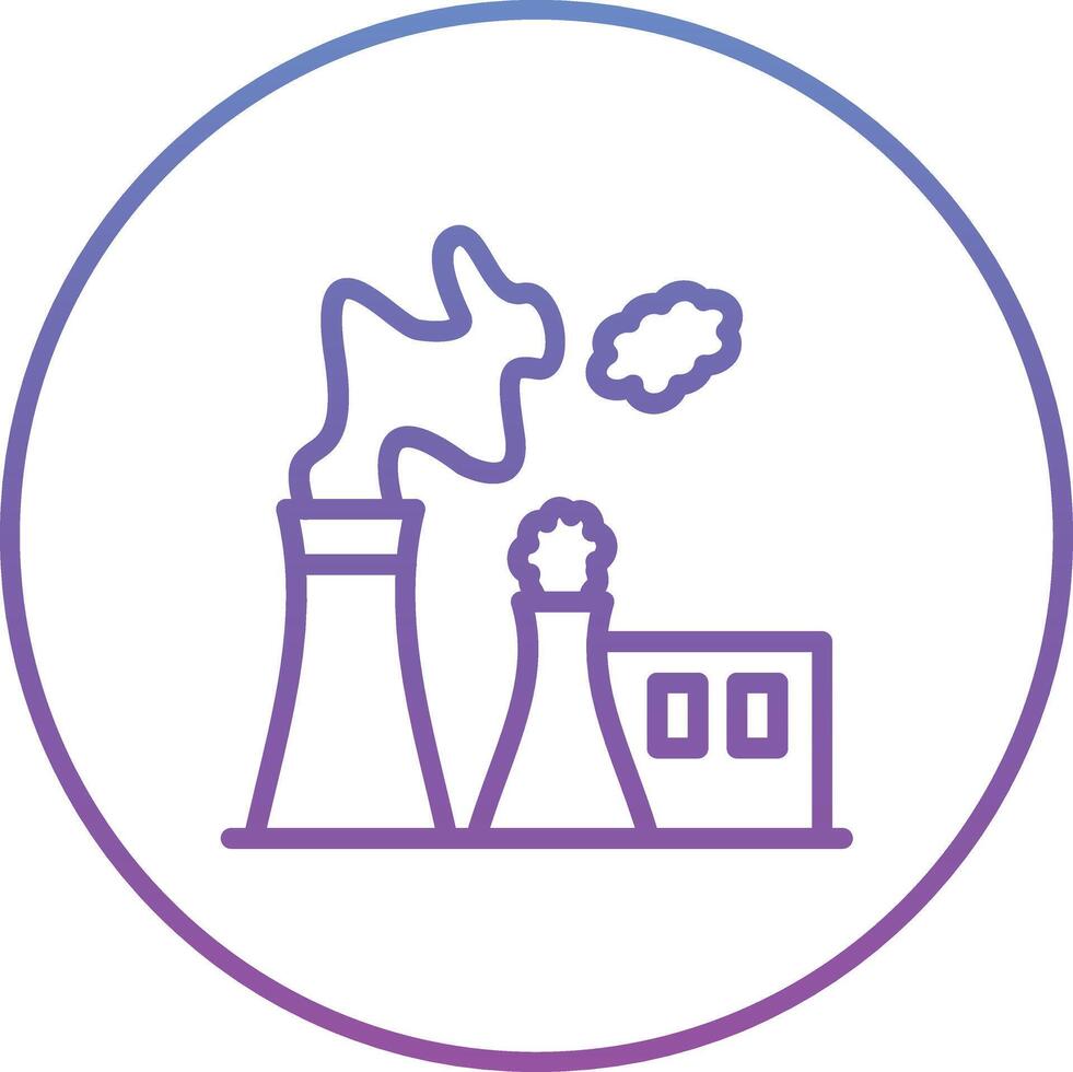 Chimney Pollution Vector Icon