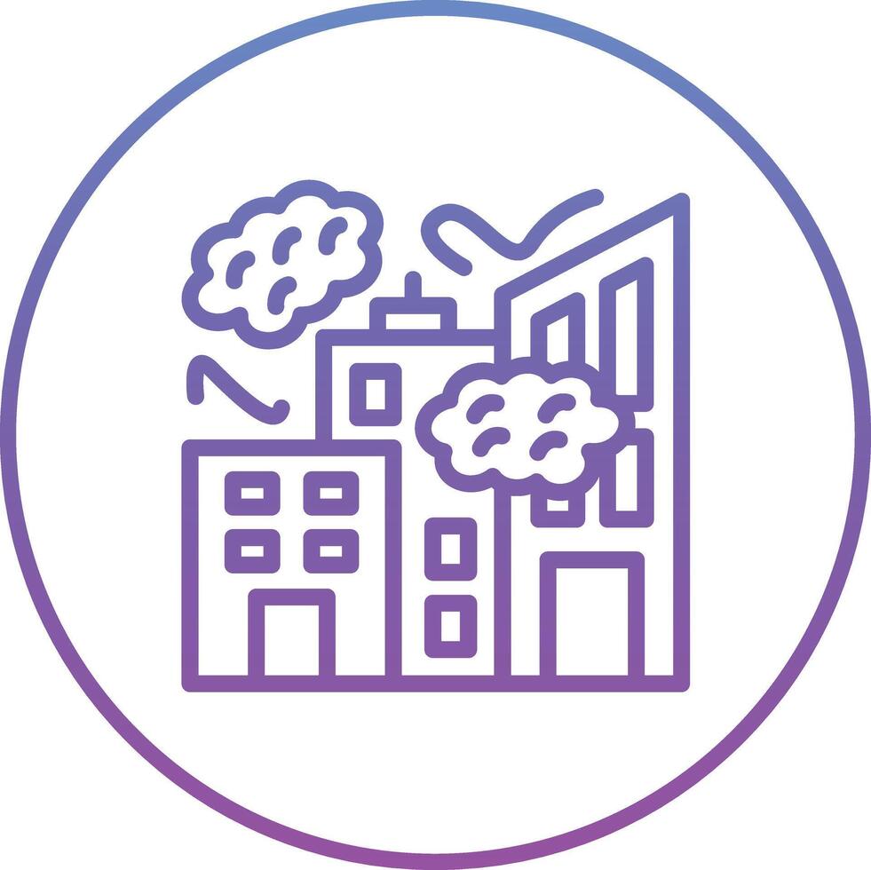 City Pollution Vector Icon