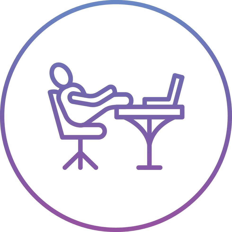 Relax Work Vector Icon