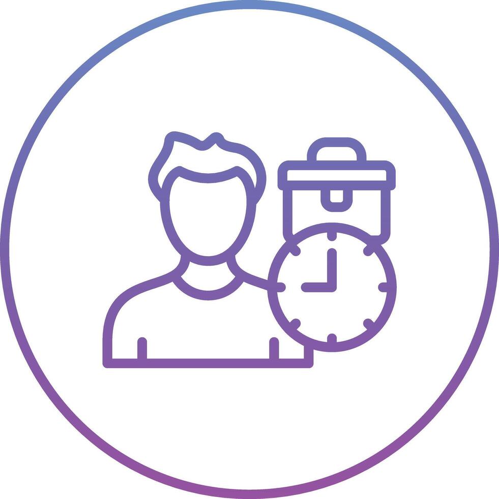 Work Time Vector Icon