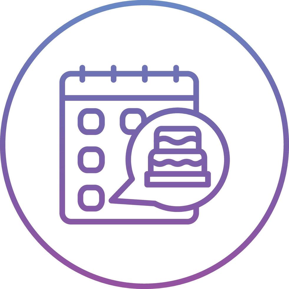 Birthday Date Vector Icon