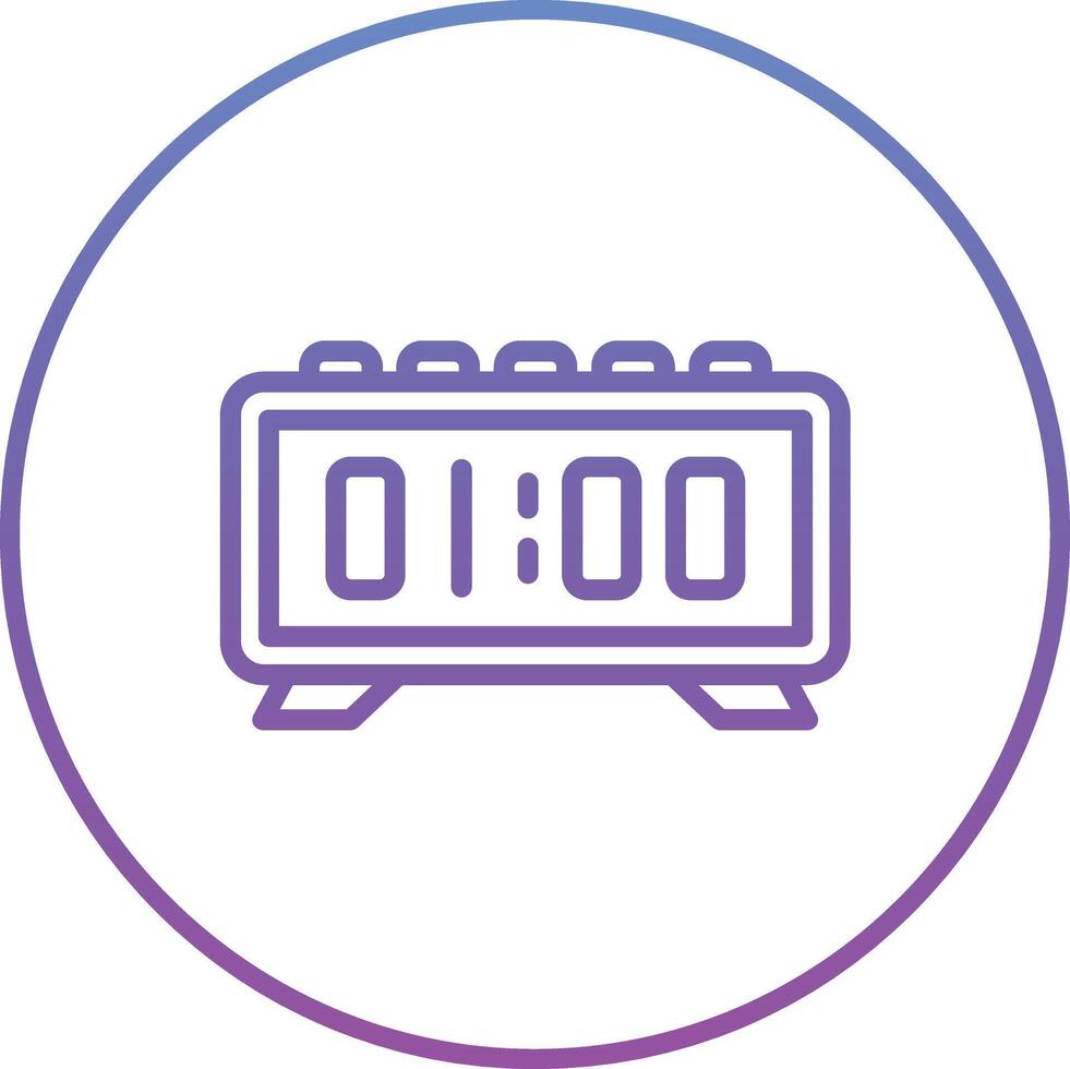 Digital Clock Vector Icon