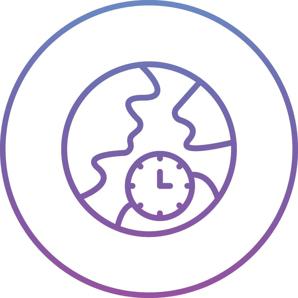 Time Zone Vector Icon