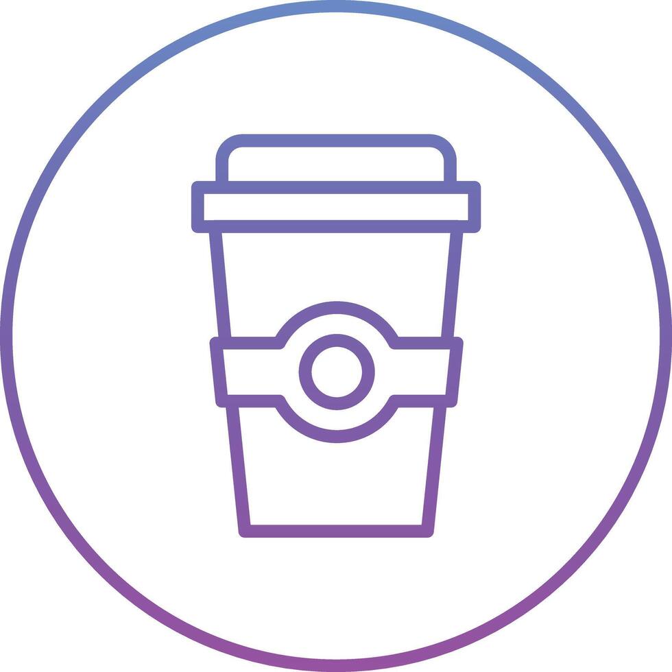 café para llevar vector icono