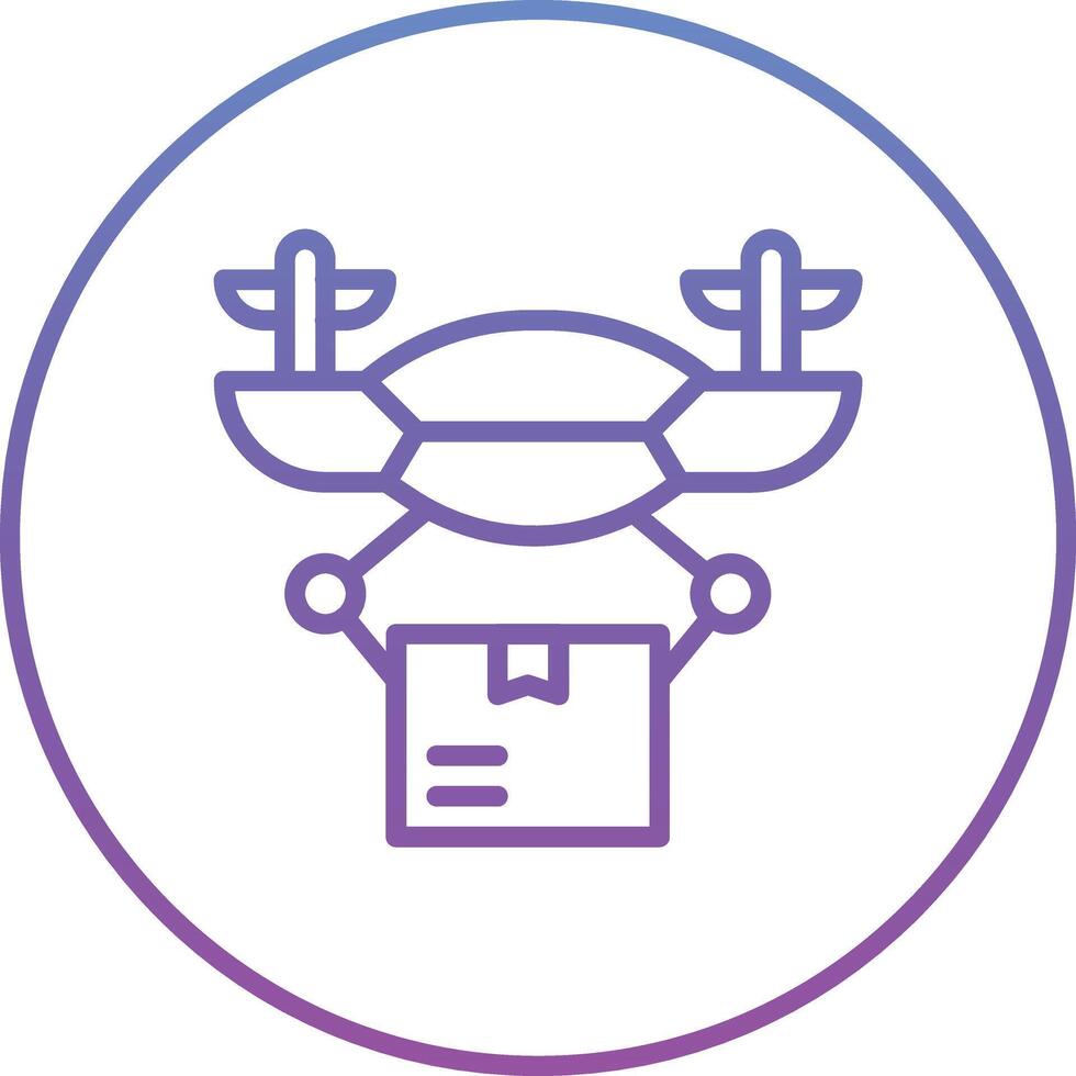 Drone Delivery Vector Icon