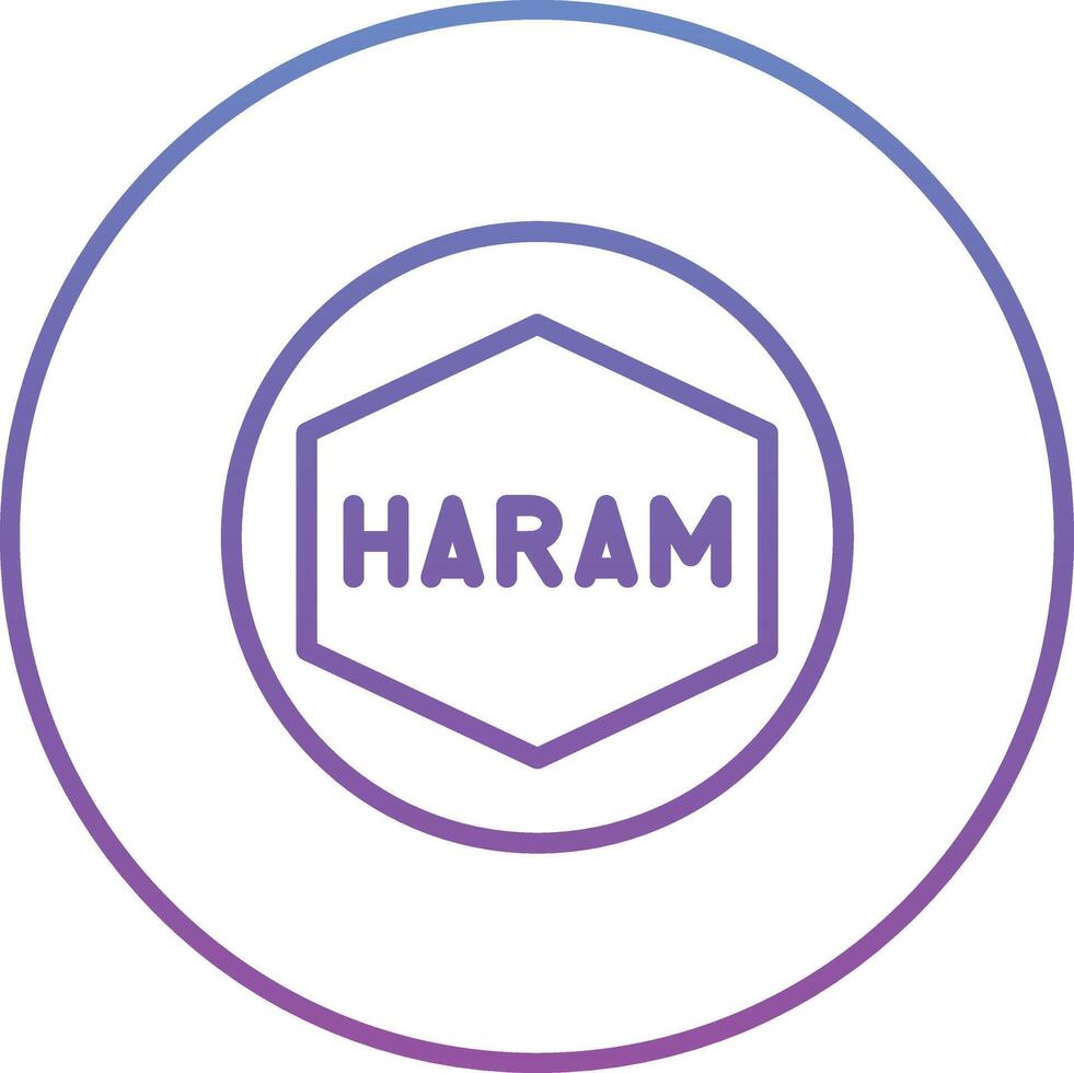 haram vector icono
