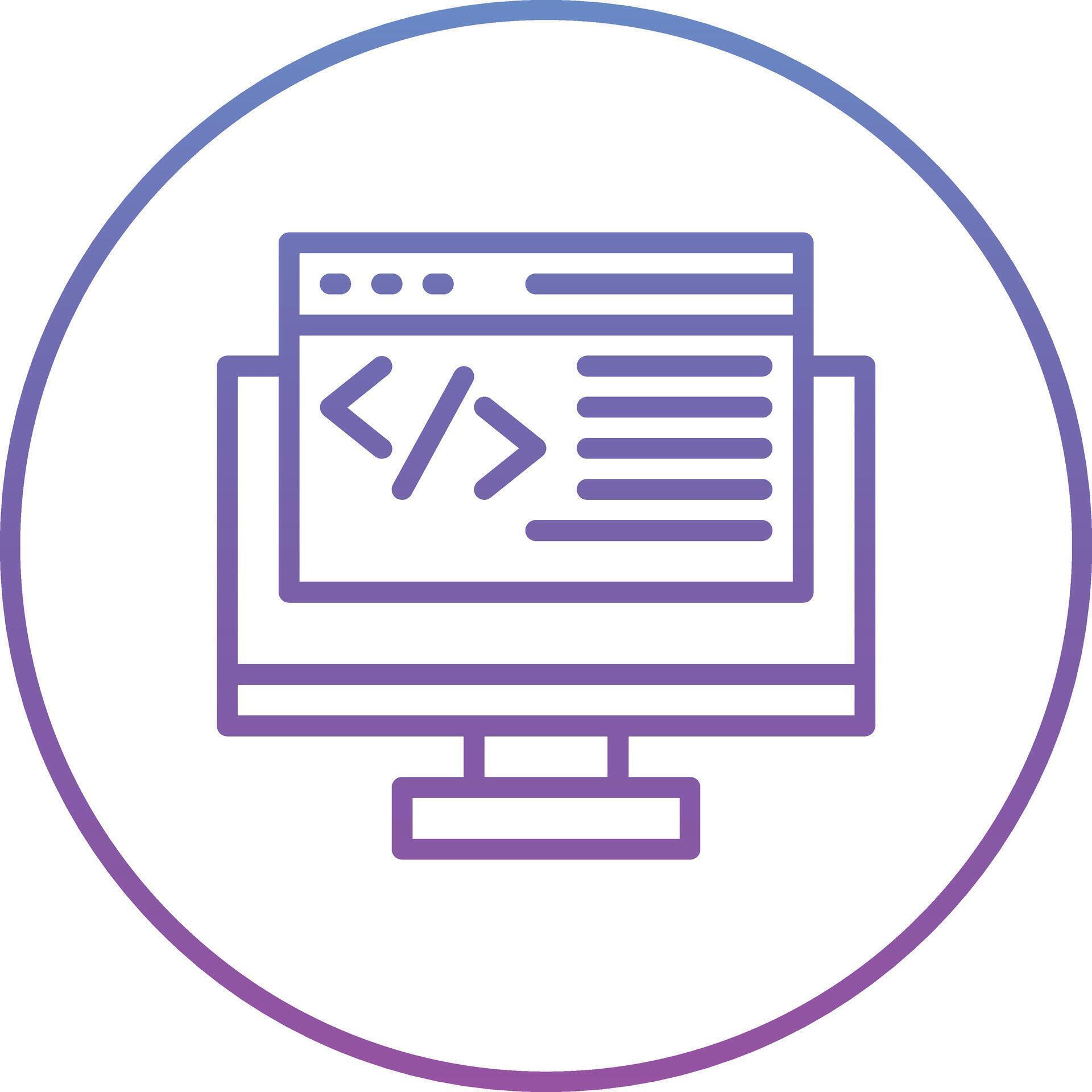 Web Programming Vector Icon 37889097 Vector Art at Vecteezy