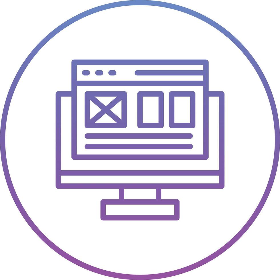Landing Page Vector Icon