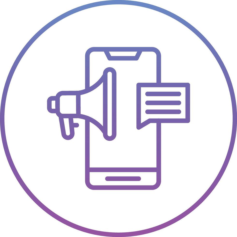 Mobile Marketing Vector Icon