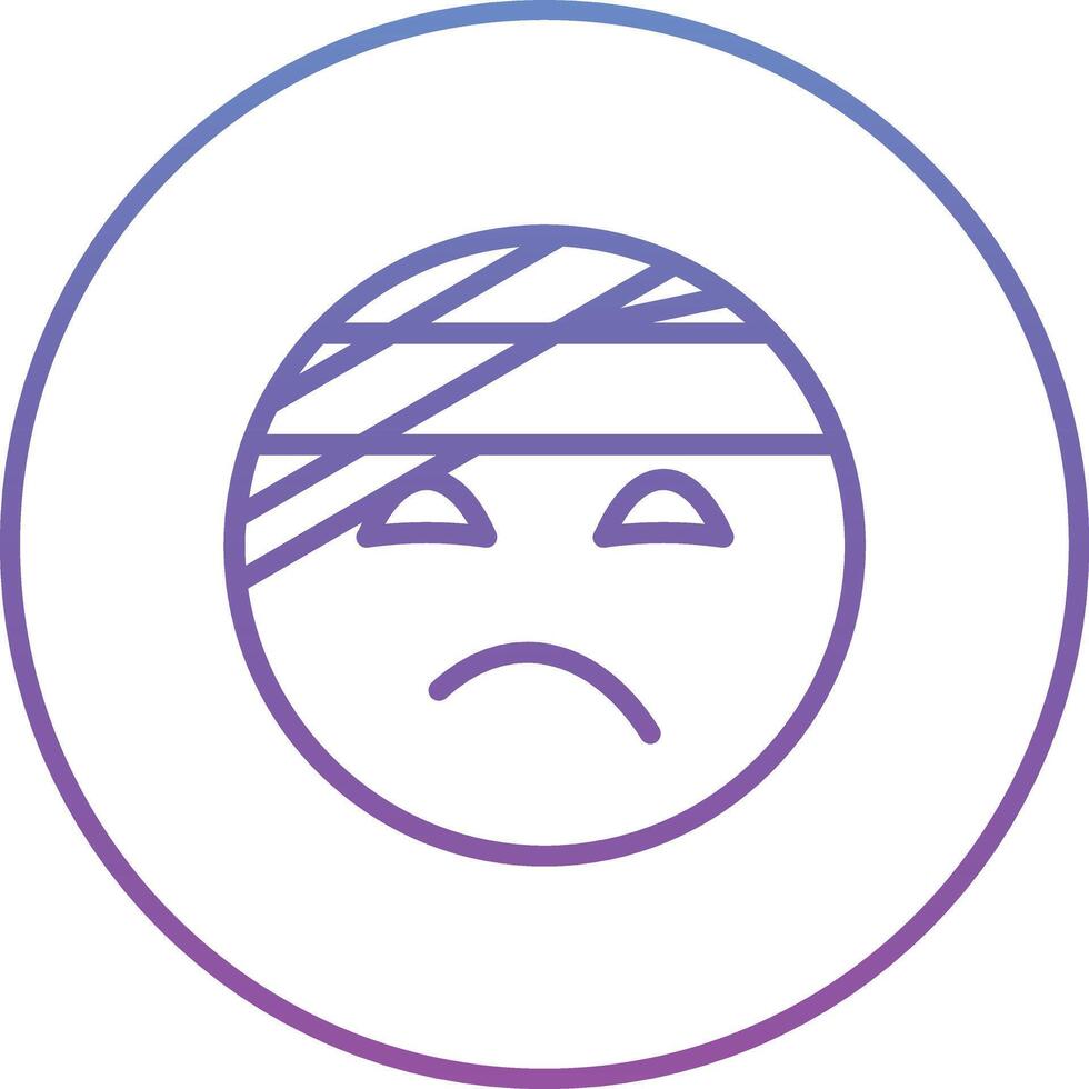 Face with Head Bandage Vector Icon