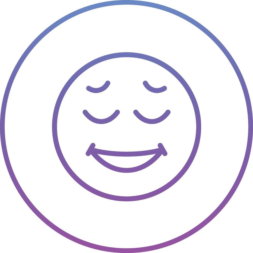 Relieved Face Vector Icon