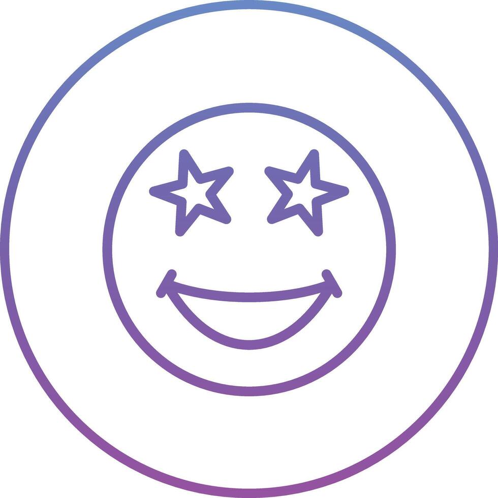Star Struck Vector Icon