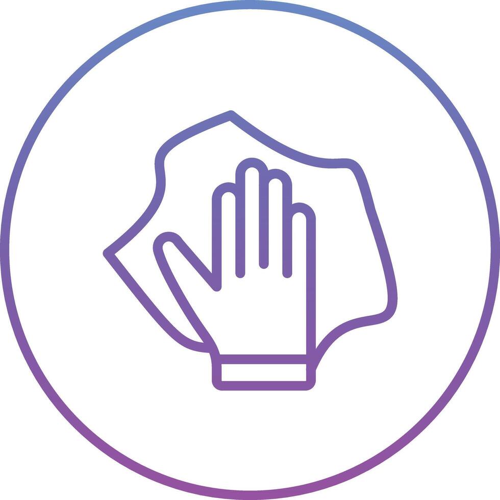 Wipe with Hand Vector Icon