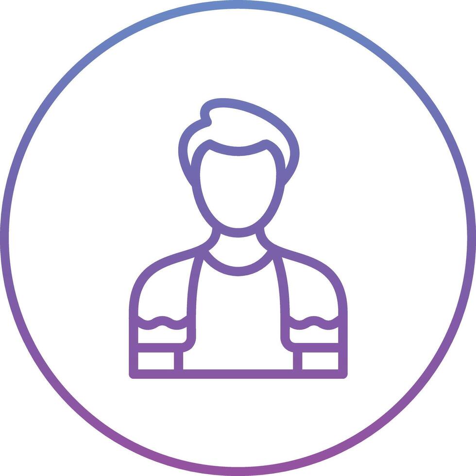 Man hanging Towel Vector Icon