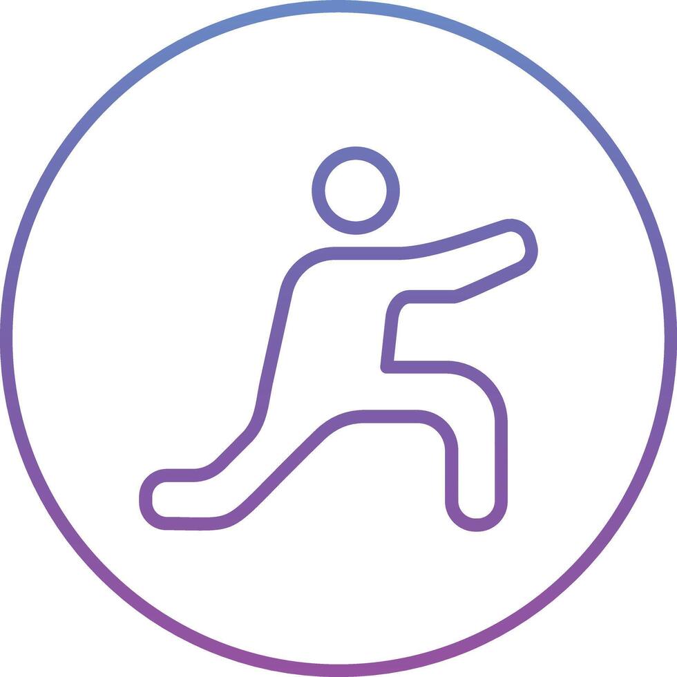 Low Lunge Right Vector Icon