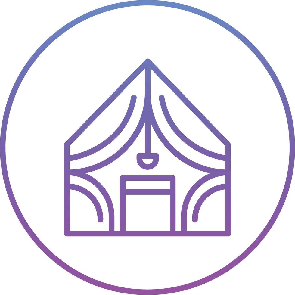 Luxury Camp Vector Icon