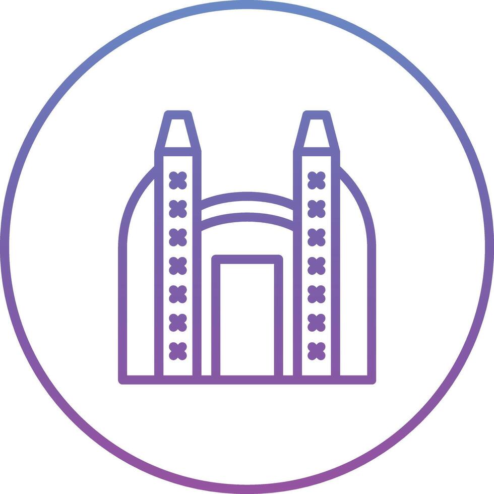 Ishtar Gate Vector Icon