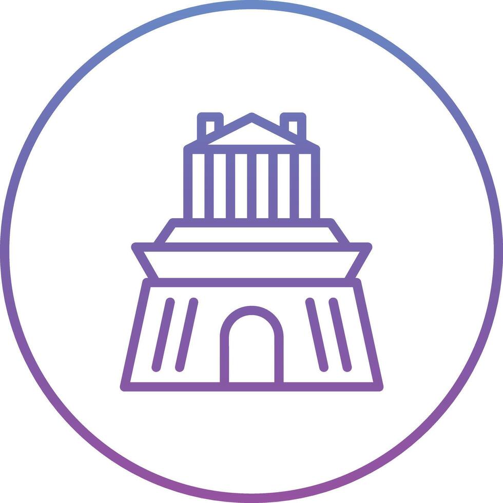 Halicarnassus Mausoleum Vector Icon