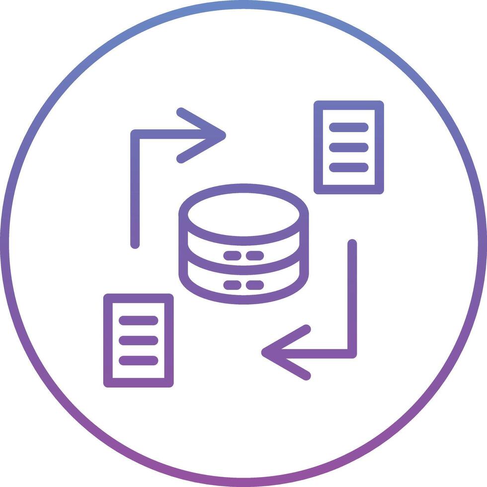 Data Synchronization Vector Icon