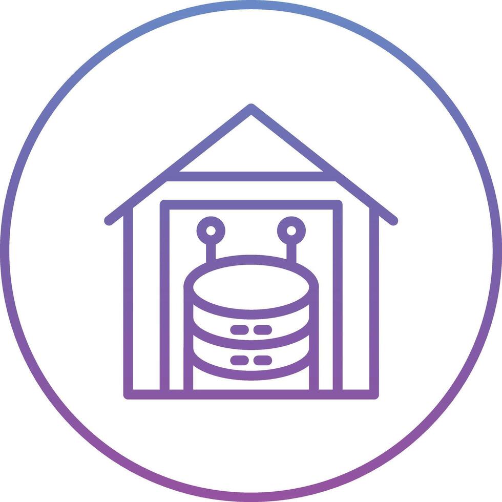 Data Warehouse Vector Icon