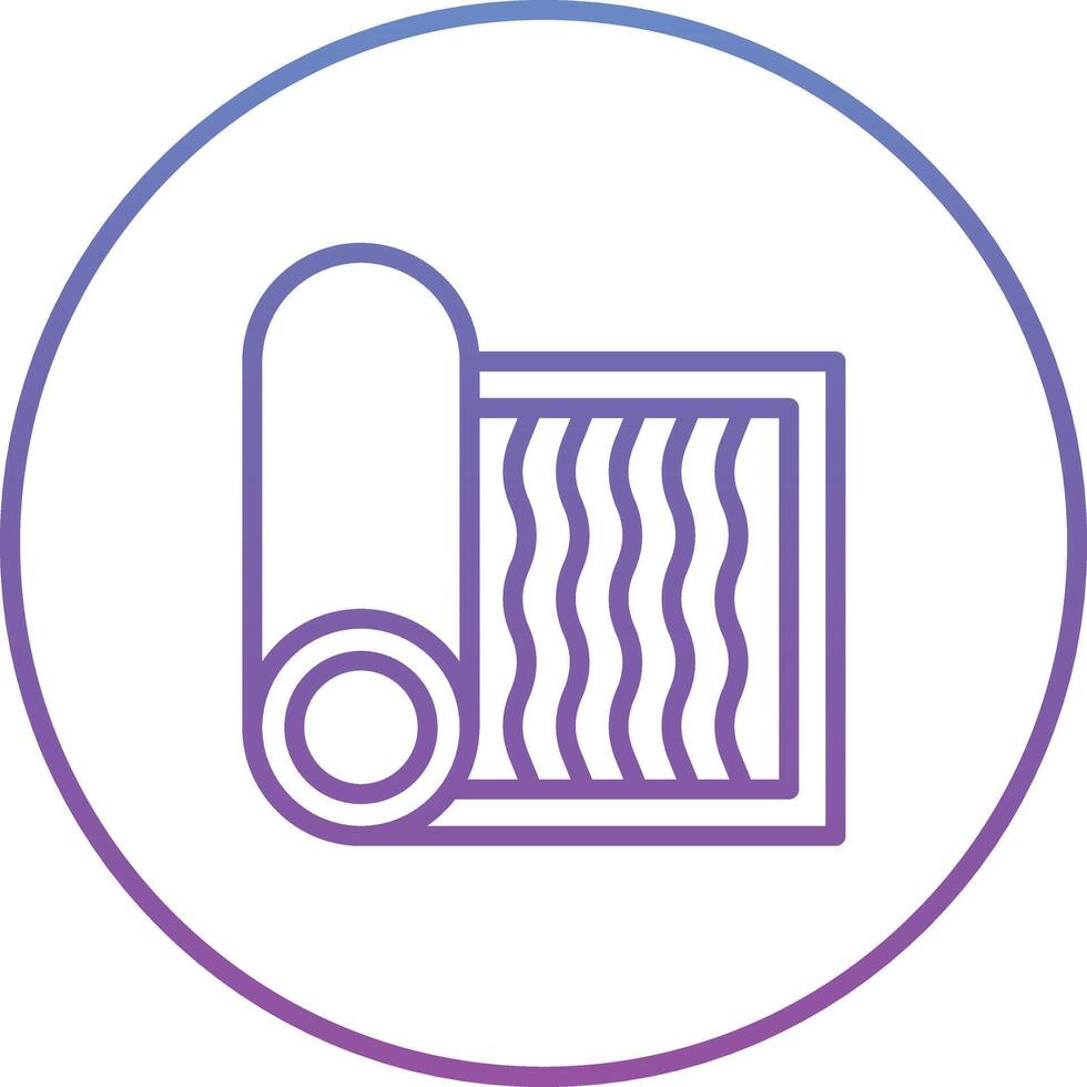 Gym Carpet Vector Icon