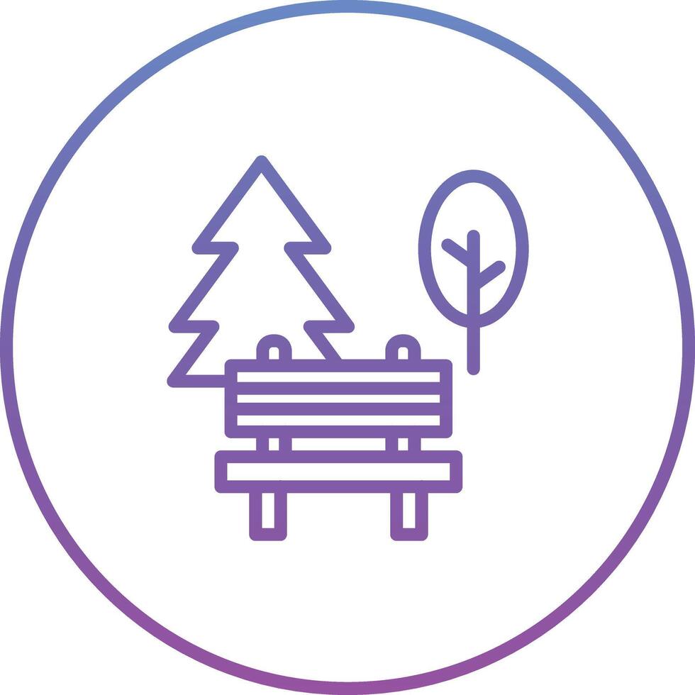 Park Landscape Vector Icon