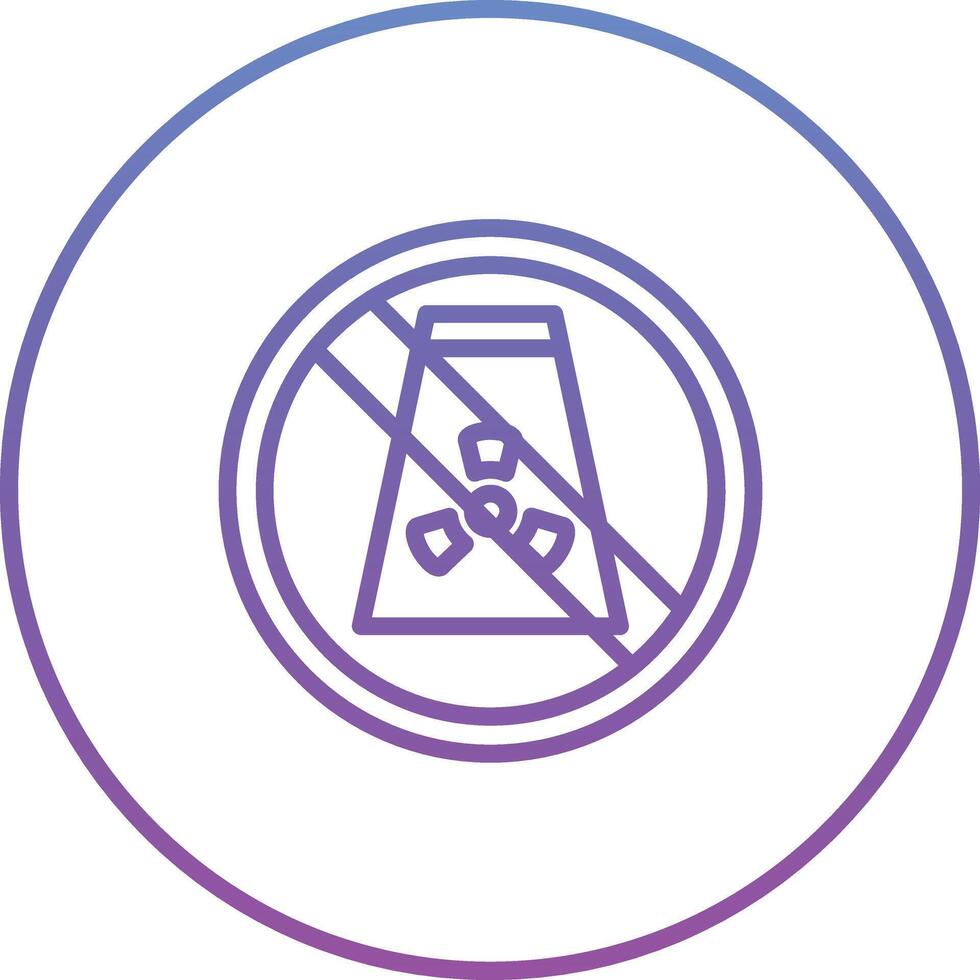 No Fossil Fuels Vector Icon