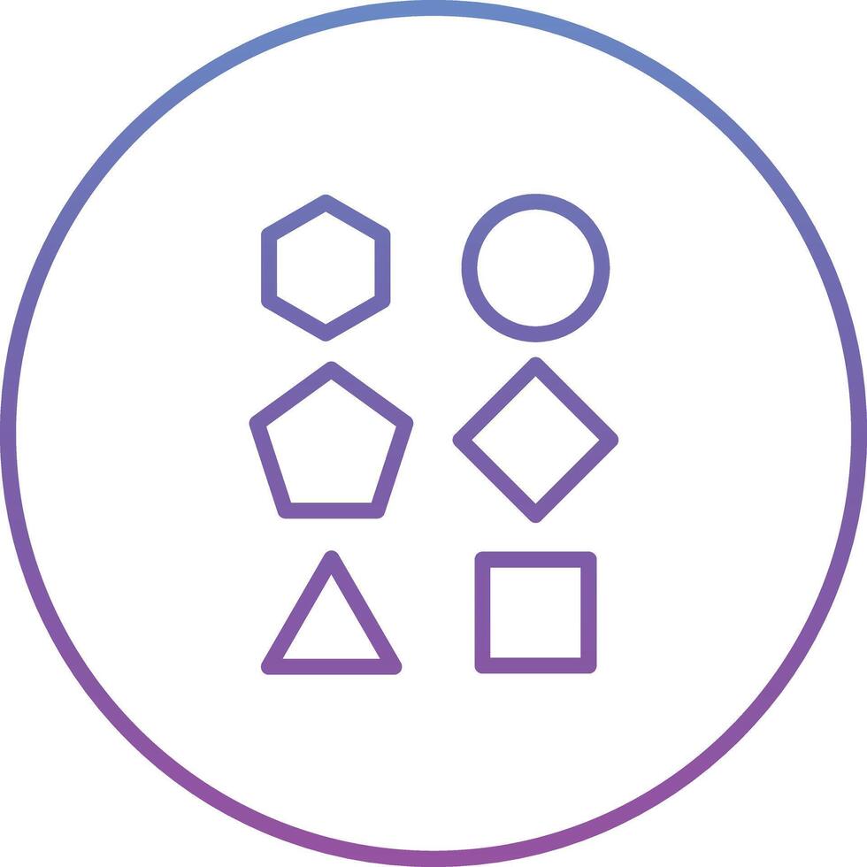 Geometric Shapes Vector Icon