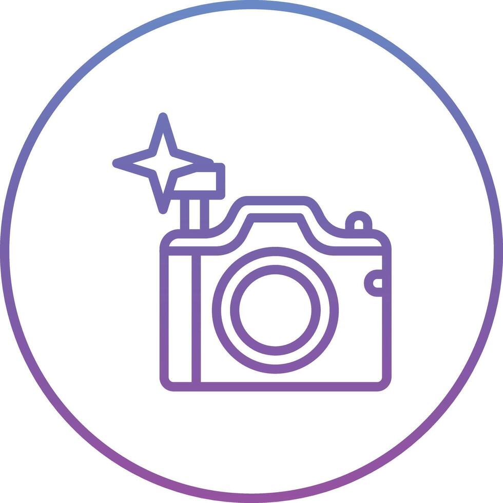 Flash Camera Vector Icon