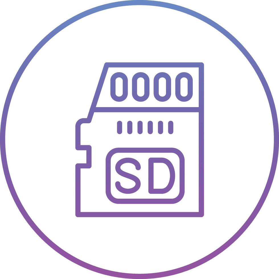 SD Card Vector Icon