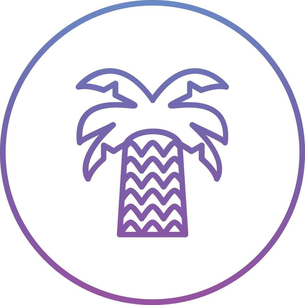 palma arboles vector icono