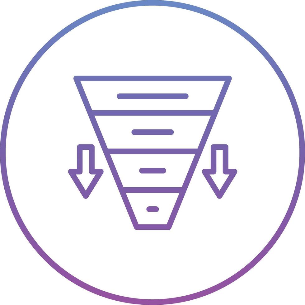 Funnel Chart Vector Icon