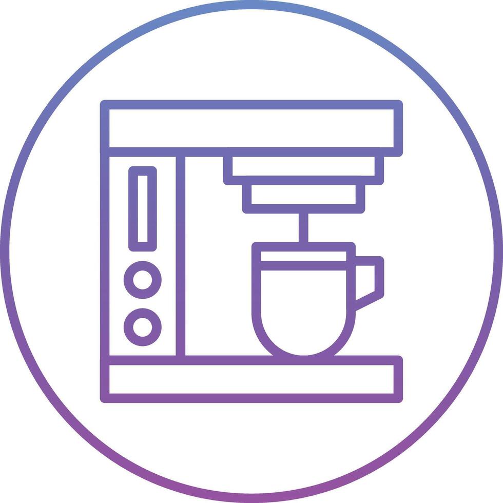 Smart Coffee Machine Vector Icon