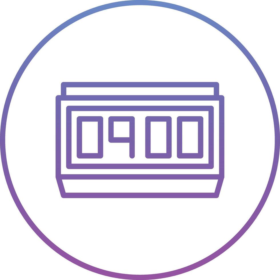 Digital Clock Vector Icon